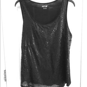 Sequin sleeveless top